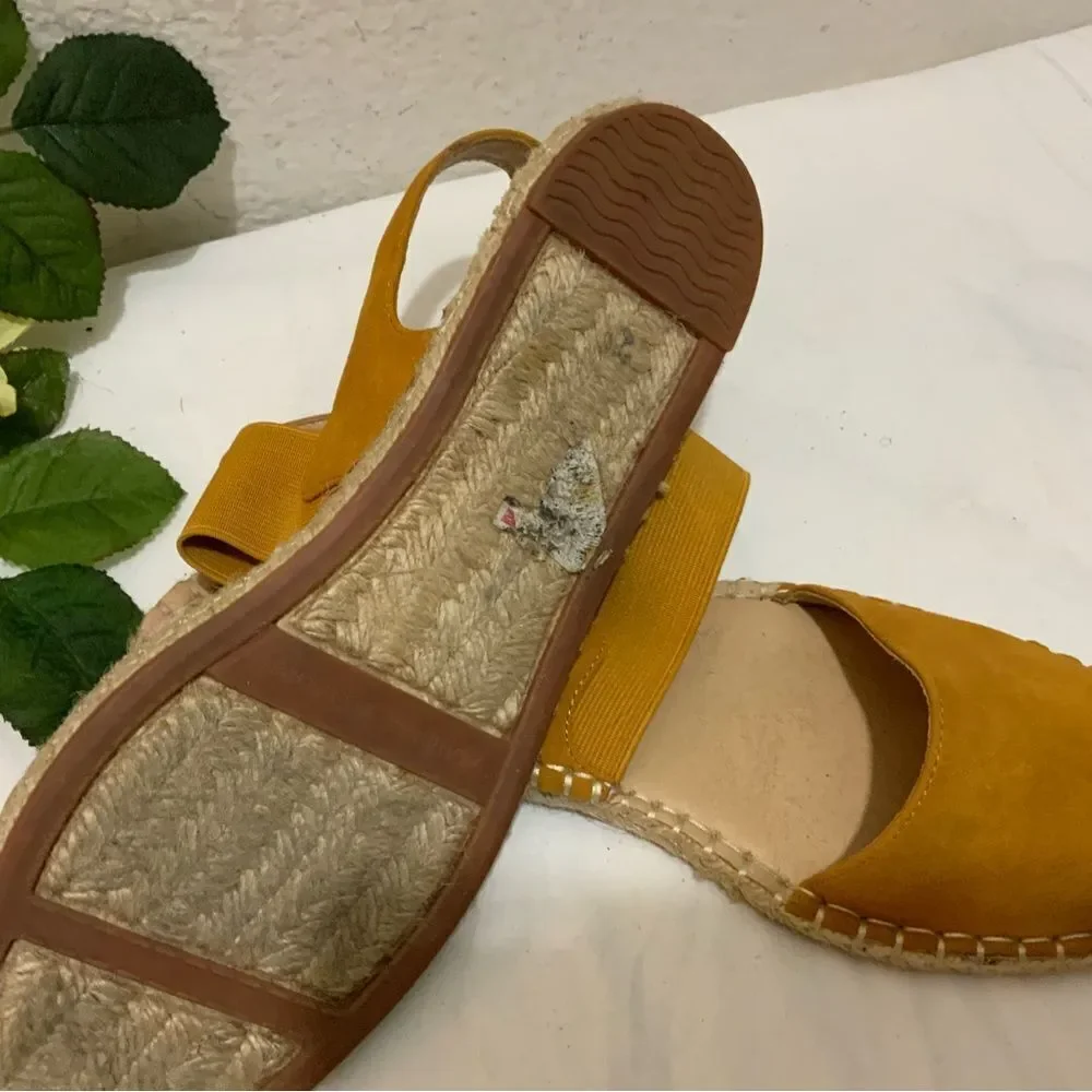 Adrienne Vittadini Angelo Women's Suede Espadrille Sandals Size‎ 10